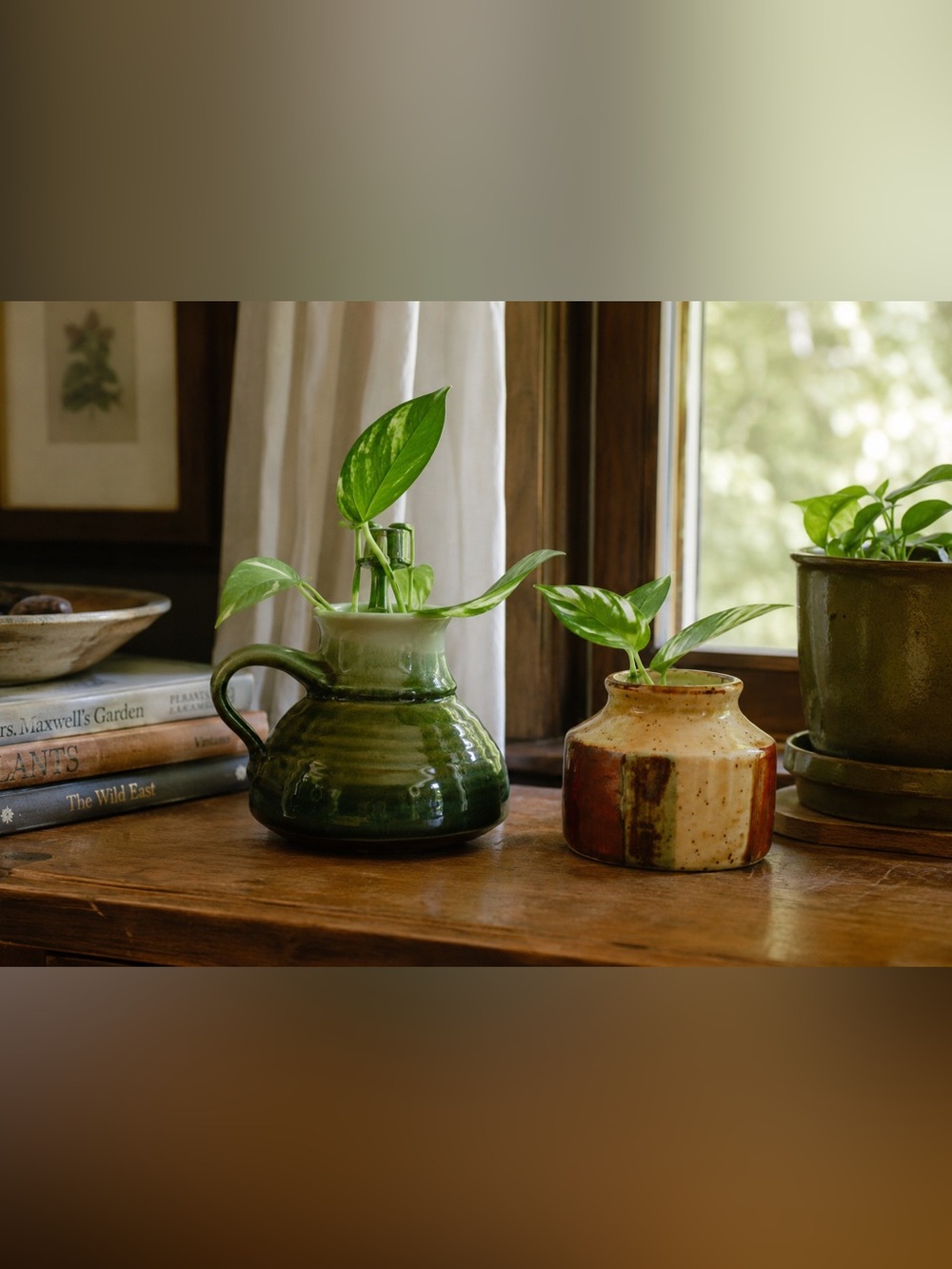 Vintage Studio Pottery Propagation Vase Set